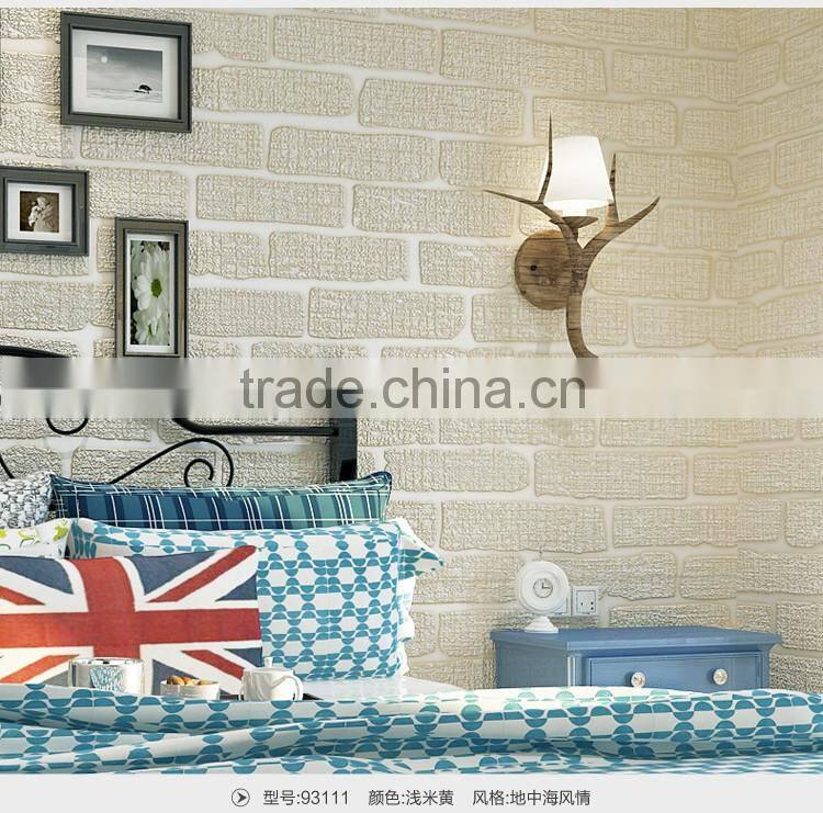 latest 3d brick design decorative wallpaper for restaurant