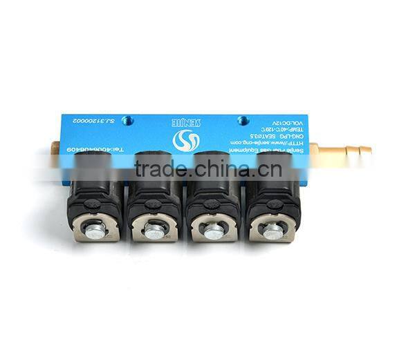 auto cng injector rail for conversion kit