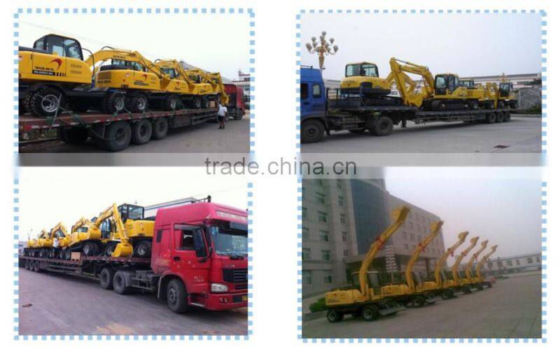 DLS865-9A 5.8Ton china wheel excavator used for digging ditches and rural reformation