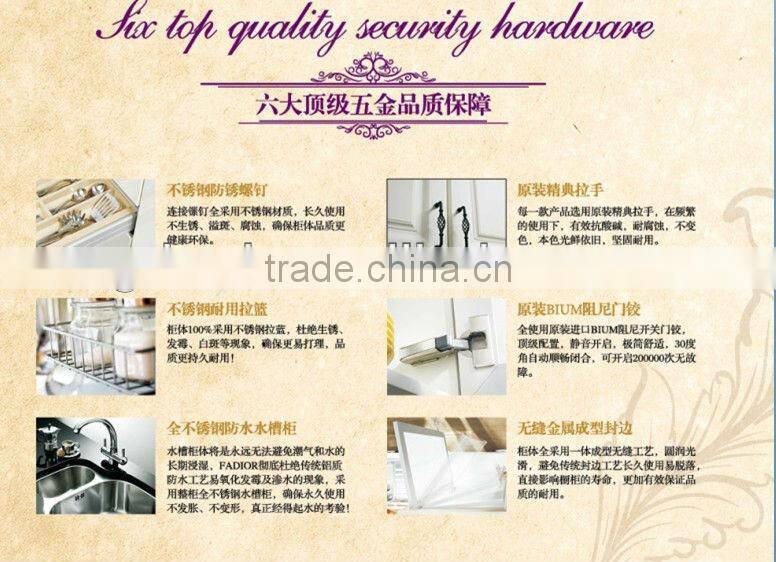 Hot sale UV painting veneer Acrylic banging MDF modular kitchen price is reasonable with top quality