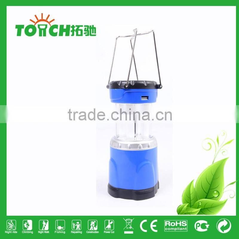 Solar Camping Light Rechargeable Camping Light Plastic Tent Lamp High Power ABS Lantern Emergency Searching Torch