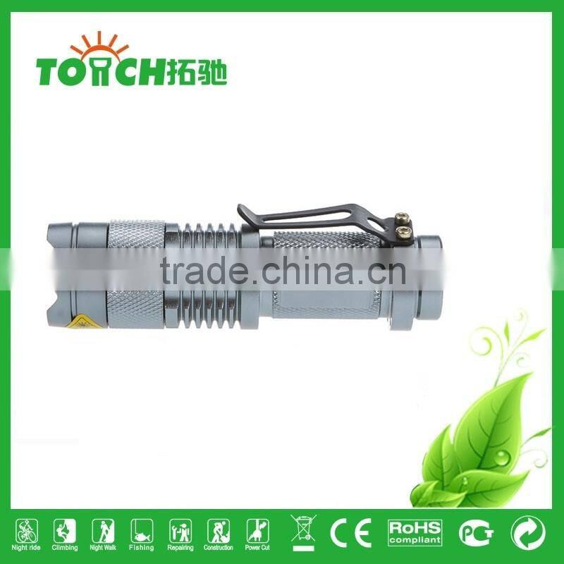 Mini High Power LED flashlight Waterproof Zoomable Torch Light Portable Pocket Flashlight led lamp