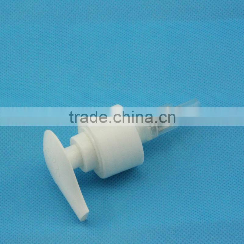 Plastic lotion pump for body cream