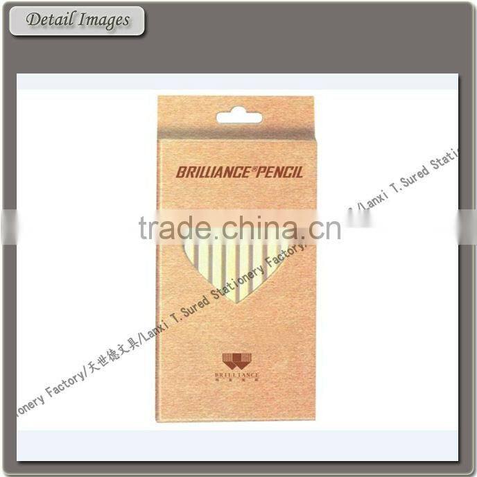 Natural Wood Drawing Color Pencil With Paper Box Packing