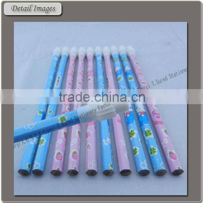 Custom Printed HB Pencil With Big Eraser