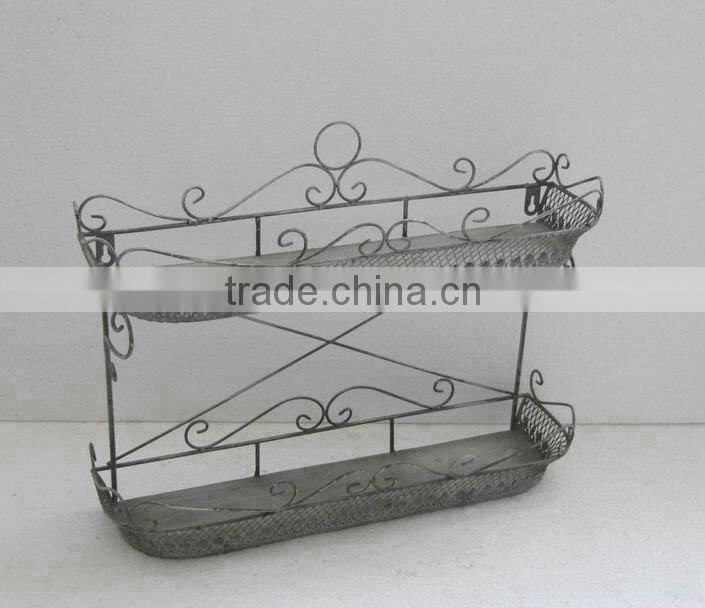 110234WE - Metal shelf & tiered rack