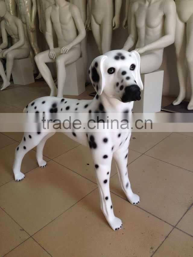 Fashion fiberglass display mannequin dog statues for sale