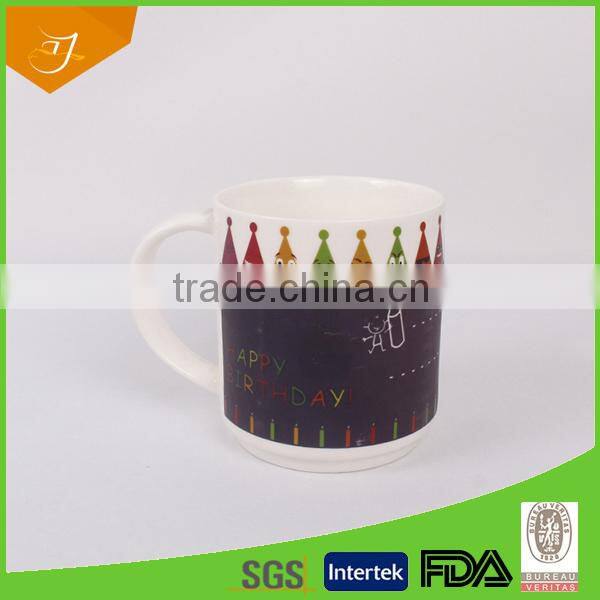 Promotion Item Writing Mug With Greeting Card Writing,Valentine design
