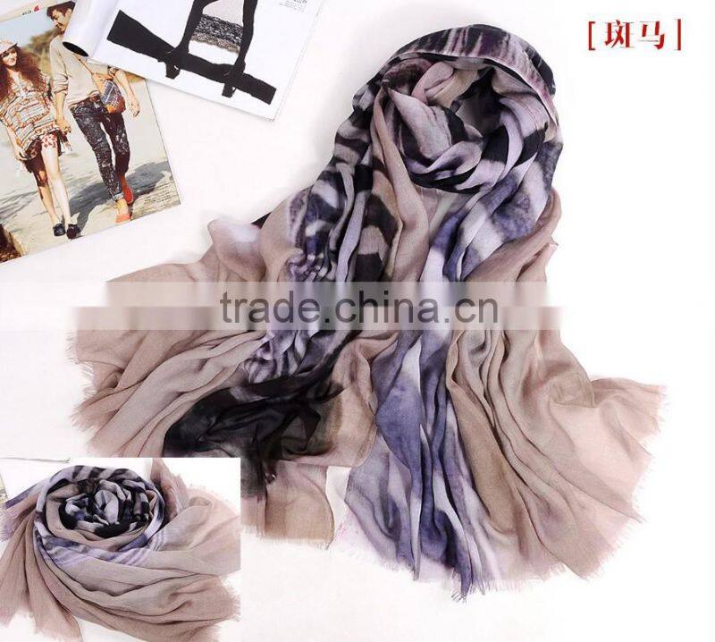 Women's Fashion Scarf Digital Printed Long Modal scarf