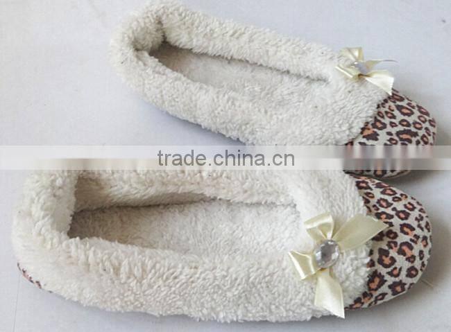 leopard print ladies indoor slipper fashion dance slipper /ladies dance shoes