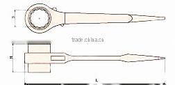 Non sparking tools aluminum bronze crowbar ratchet wrench