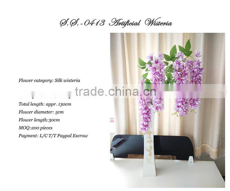artificial flower cheap wisteria factory price