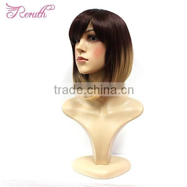 high quality wholesale short straight bob style human hair wig