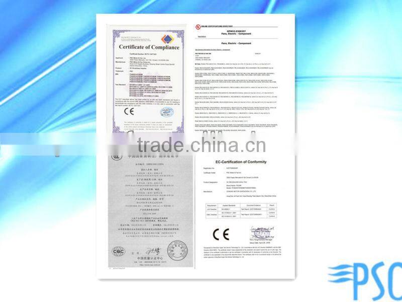 Tailored and Tested for you! PSC Cooling 12v DC Centrifugal Fan 281 x105mm with CE and UL