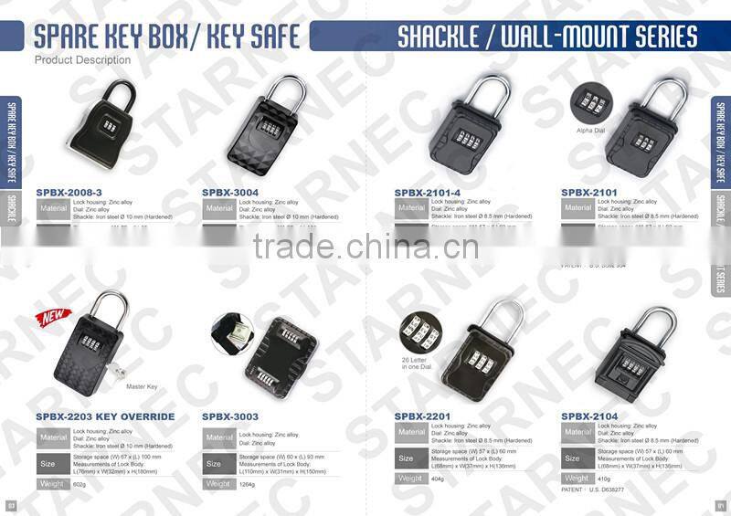 Key safe portable lock box secure storage box