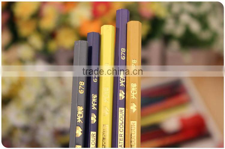 Water soluble pencil Using lead-free poison 48 different colors pencil High quality color core