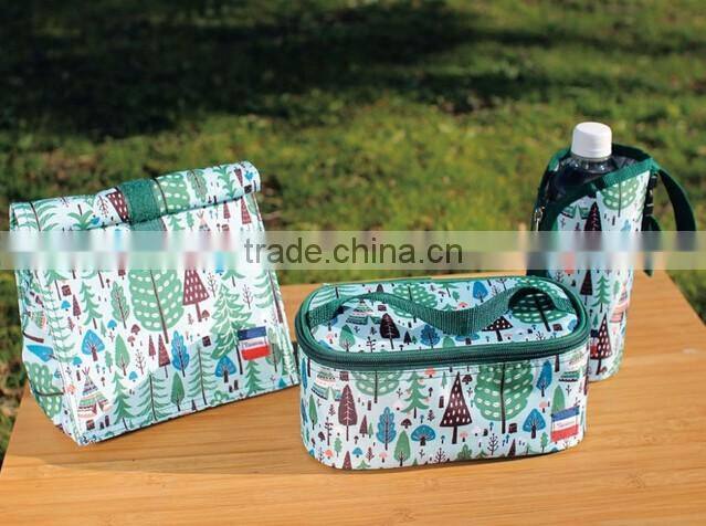 Outdoor fitness washable promotional Cooler Lunch Bag forest