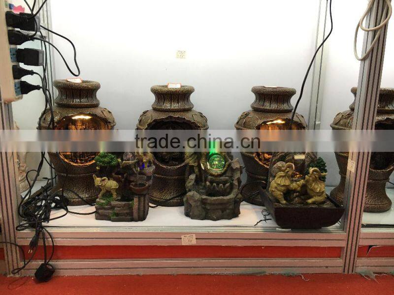 Cheap price resin indoor mini garden waterfountain