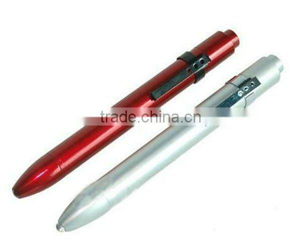 1*AAA pen led aluminum flashlight with clip