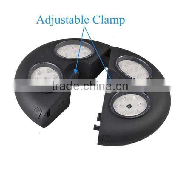 High Quality 27 Light Remote Control Umbrella Clamp Lamp