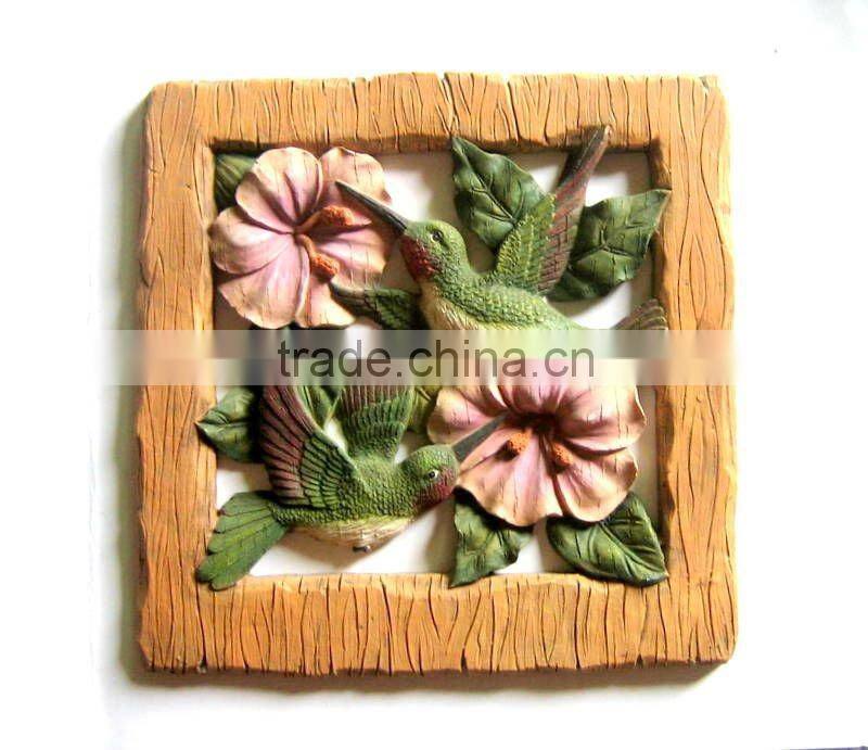 polyresin bird stepping stone for garden decoration products