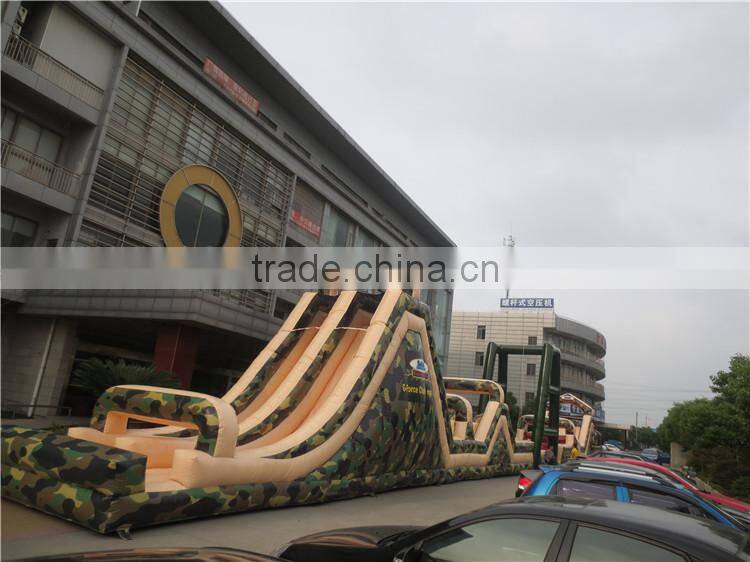 Gaint 2016 fashionable outdoor inflatable obstacle course for sale