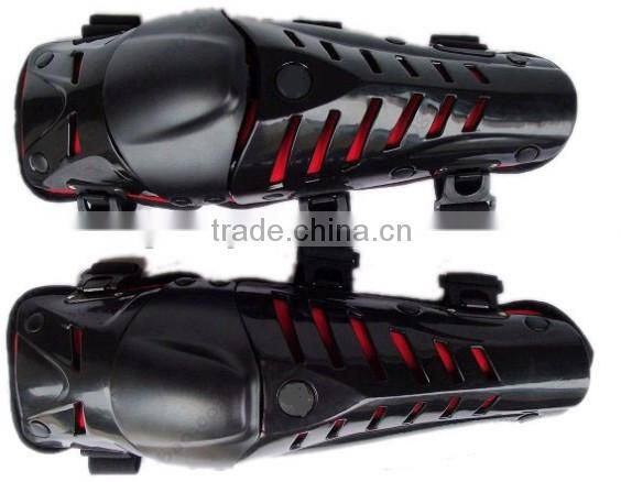 Protective Motorcycle Racing Knee Guard Motorbike Cycling Shin anticollision Protector Pads-Black+Red