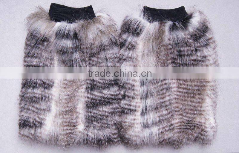 2012 faux fur leg warmer,heated leg warmers