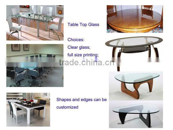 color printing table glass