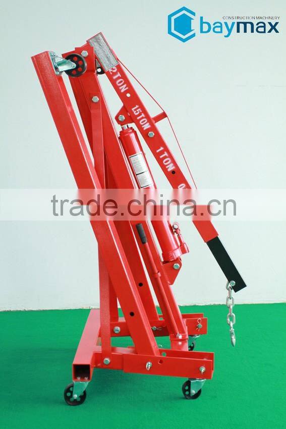 Portable 2t Folding Hydraulic Cherry Picker Shop Crane