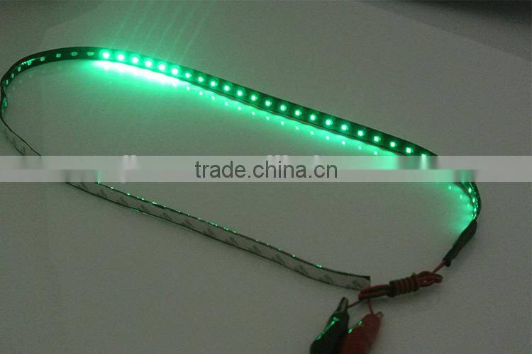 LED 90cm Strip Knight Rider 66 smd Single Green Flashing Led Lights for Cars and Motorcycles