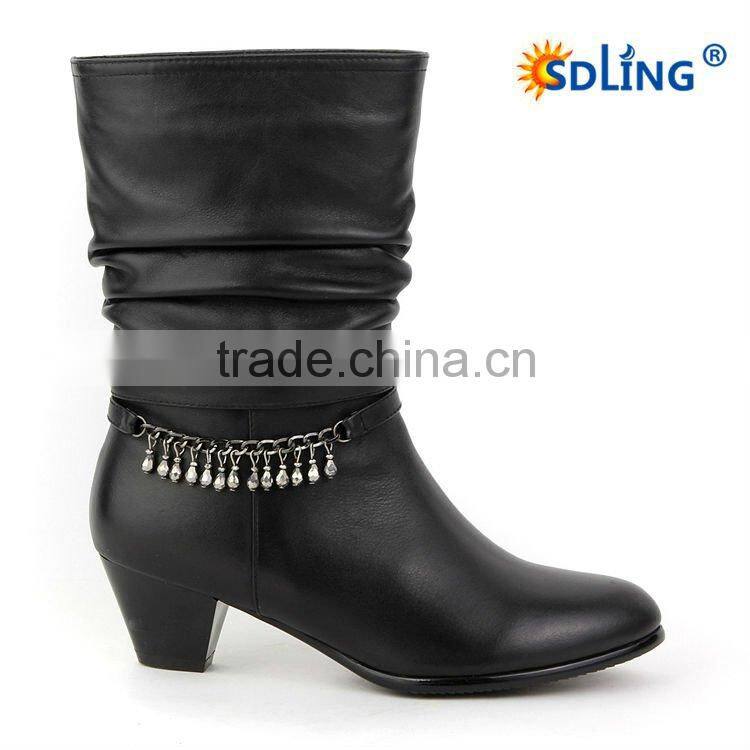 Rubber sole lady shoe boot for your choice