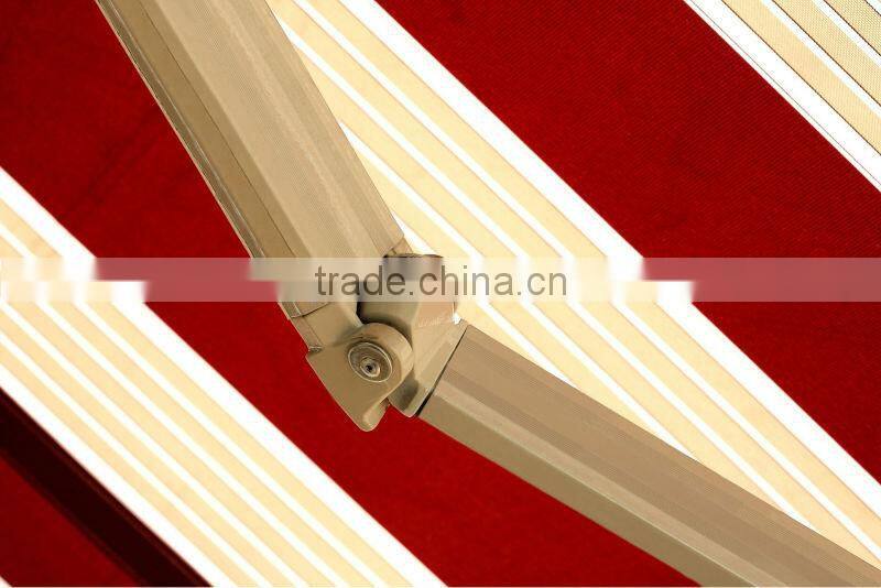 Economic outdoor non-cassette patio canopy
