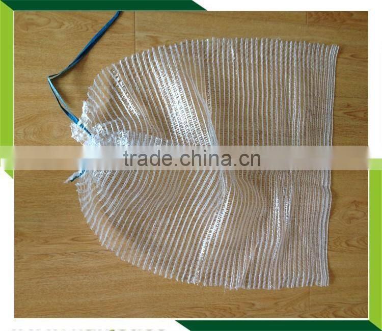 hdpe raschel knit mesh net bags raw material , wholesale drawstring bag PE raschel mesh net bags