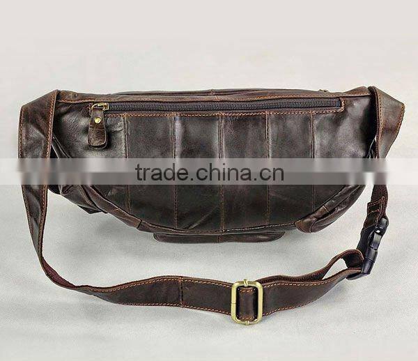 Style Coffee Men's Waist Bag Fanny Pack Adjustable Belt Purse