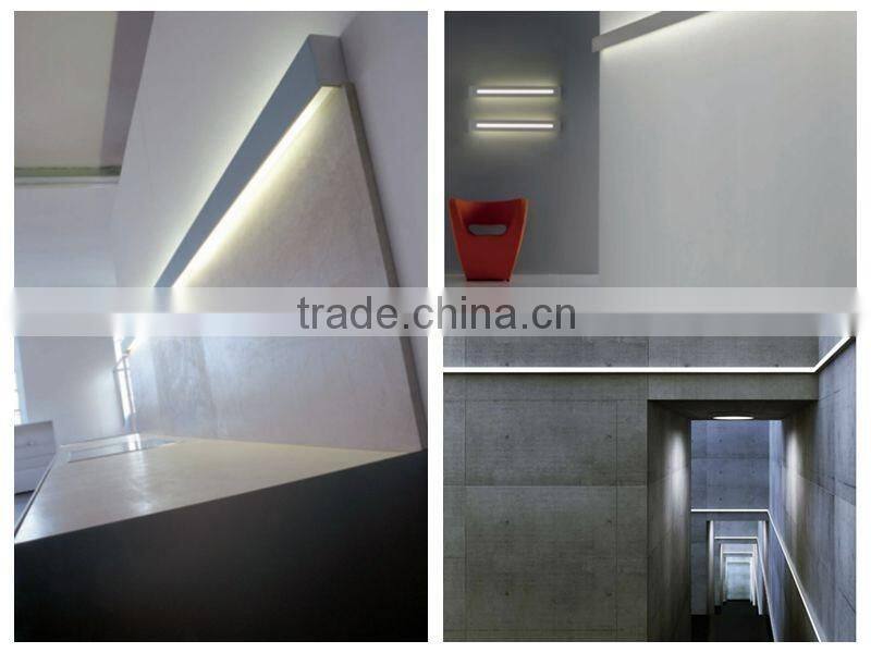 Hot sale wall decoration mounted profile led wall washer housing with two directed light outputs up and down