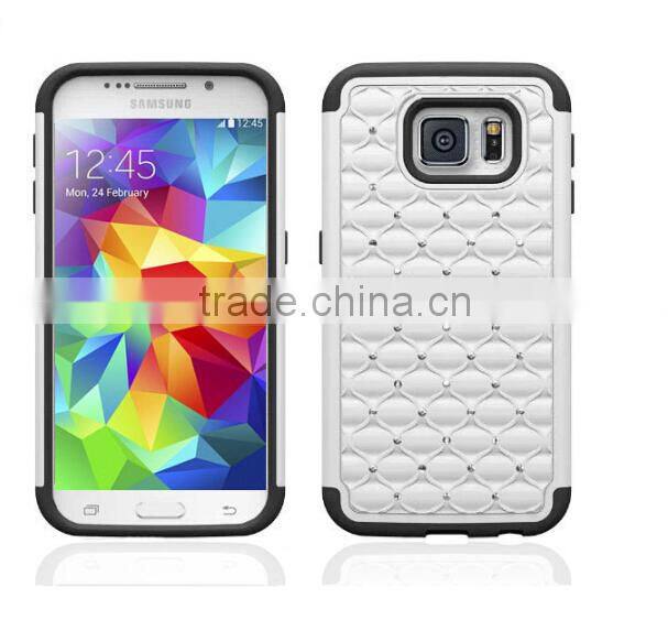China Factory Price For Samsung Galaxy S6/S6 Edge Bling Diamond Shockproof Silicon Case