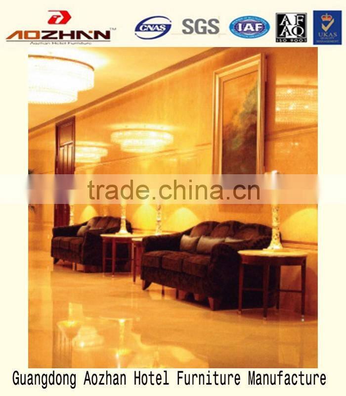 hotel facric wooden living room sofa set for hotel furniture