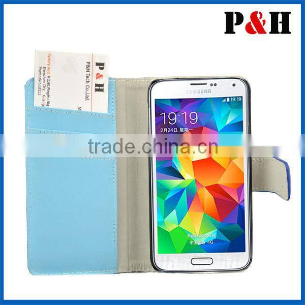 High Quality Vertical Flip Leather Case for Samsung Galaxy S5