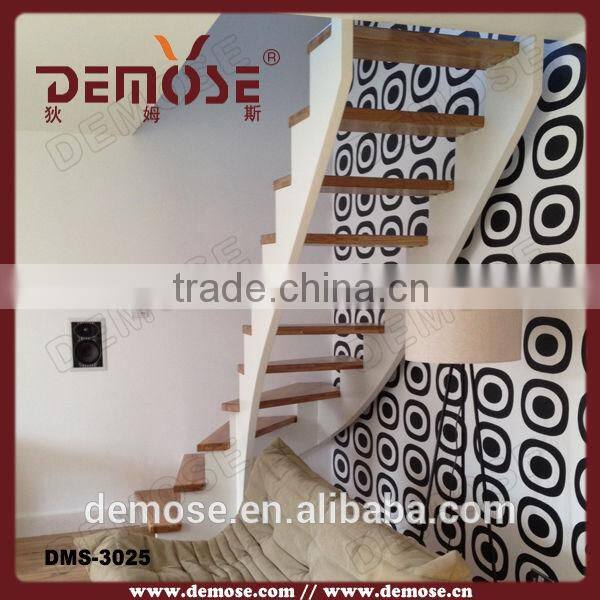 luxury invisible stringer wood staircase|glass stairs price