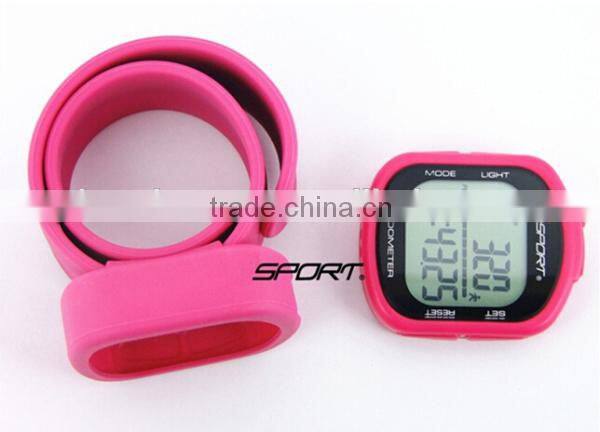 LCD Silicon 3D Wristband Digital Pedometer