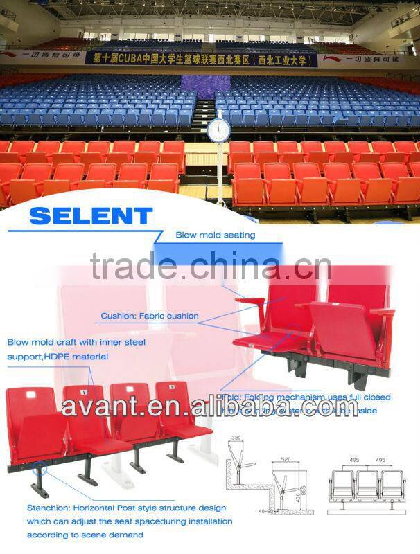 simple outdoor fixed cricket tip-up stadium chair,retractable seating ,bleacher chair for public events,gams,education,sports