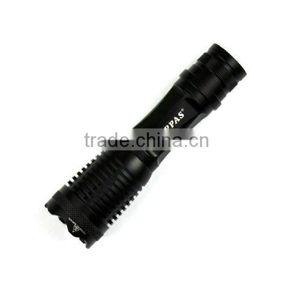 2015 Hot Sale S3 Aluminium Zoomable Flashlight Reinforced With 3AAA/1*18650