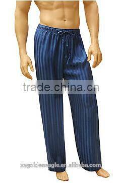 Jacquard Men's Silk Robes Print Sleep Pants Boxers Silk Jacquard Pajama Sets