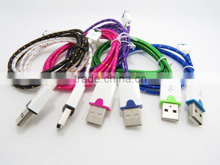 cable Phone charger usb to micro usb cable colorful cable for phone charger and data transfer