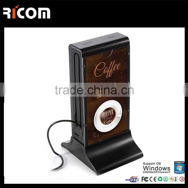Fashionable power bank coffe shop for advertising with coffee house using menu--PB102--Ricom