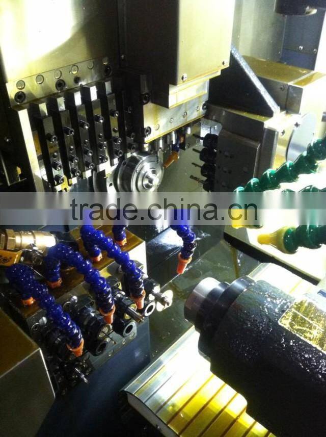 china manufacturer HS-CNC20D double spindle swiss cnc lathe(turning,milling,drilling, boring composite machine)