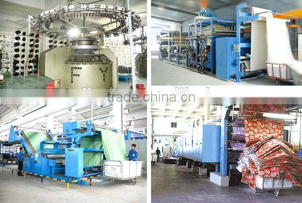 Shaoxing poly spun stretch OE printed plain polyester fabric