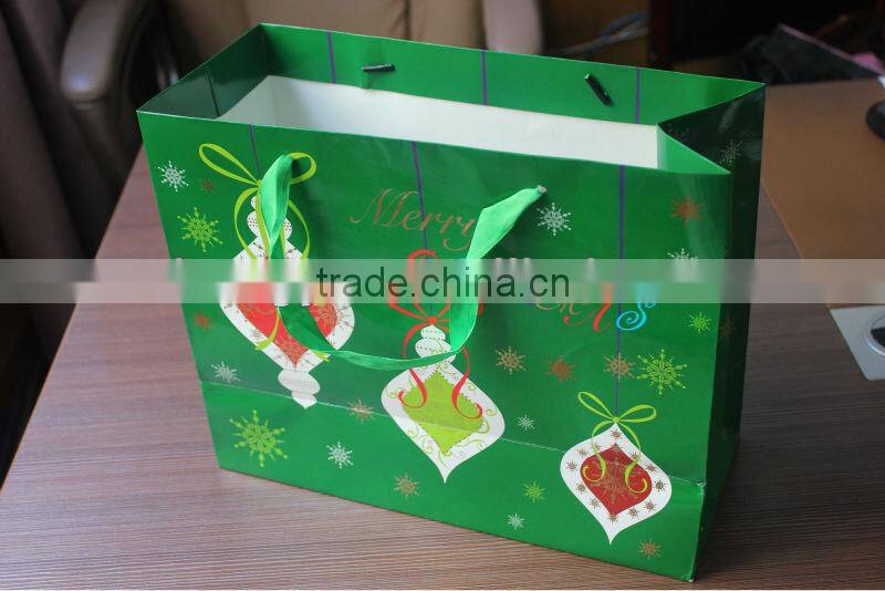 2014 hot sale good quality christmas gift paper bag