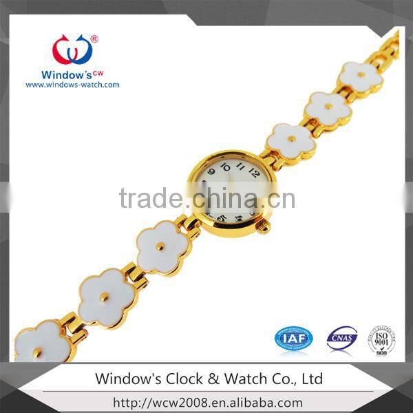 beautiful floral fancy watch girls hand chain watch
